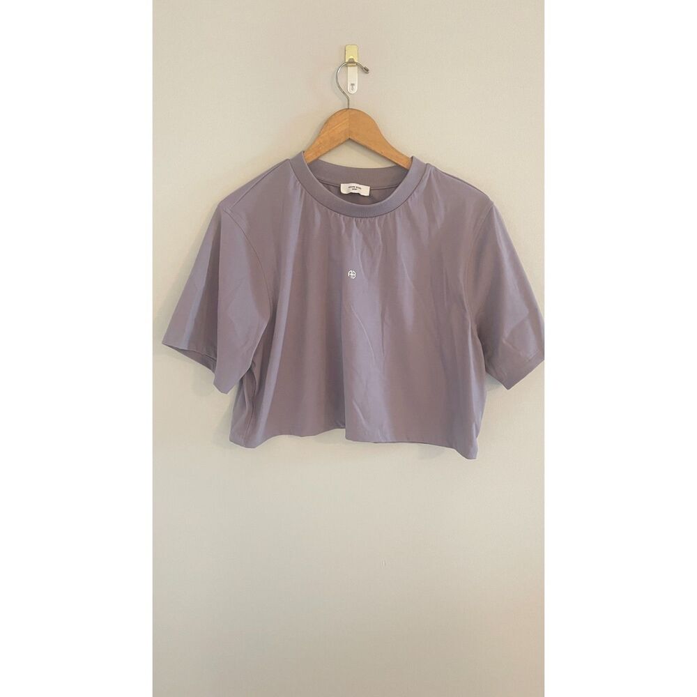 Anine Bing Purple Crop Top - Picture 3 of 7